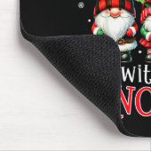 Christmas With My Gnomies Buffalo Plaid Gnome Fami Muismat (Hoek)