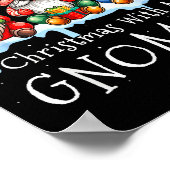 Christmas With My Gnomies Buffalo Plaid Gnome Fami Poster (Hoek)