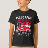 Christmas With My Gnomies ,funny Christmas Pajamas T-shirt (Voorkant)