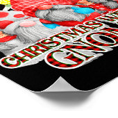 Christmas With My Gnomies Plaid Gnome Group Pajama Poster (Hoek)