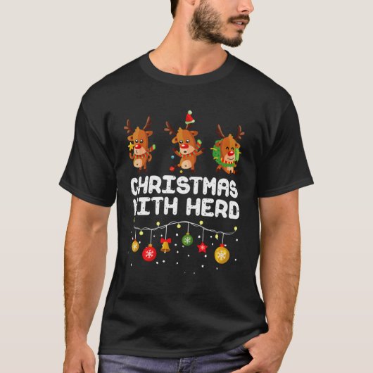 Christmas With My Herd  Christmas  Outfit T-shirt (Voorkant)