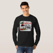 Christmas With My Tribe Camping Fun Family Matchin T-shirt (Voorkant volledig)
