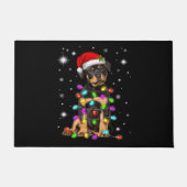 Christmas With Rottweiler Dog Deurmat (Voorkant)