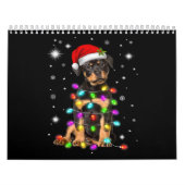 Christmas With Rottweiler Dog Kalender (Hoes)