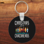 Christmas With The Crackheads Funny Family Ugly Nu Sleutelhanger (Voorkant)