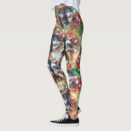 Christmas Wolves Leggings (Links)
