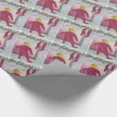 CHRISTMAS WONDER FIREPLACE HAPPY FUN XMAS CADEAUPAPIER (Hoek)