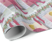 CHRISTMAS WONDER FIREPLACE HAPPY FUN XMAS CADEAUPAPIER (Rol Hoek)