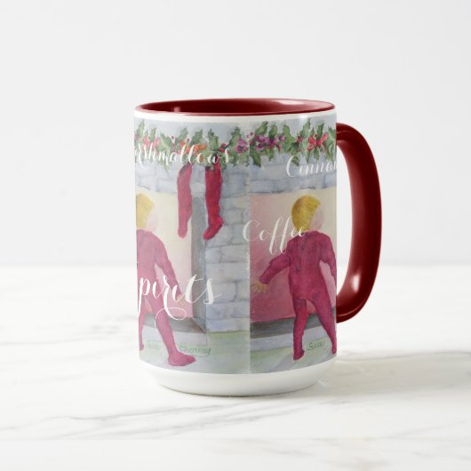 CHRISTMAS WONDER FIREPLACE MOK (Voorkant rechts)