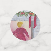 CHRISTMAS WONDER FIREPLANT TABEL CONFETTI (Kleine voorkant)