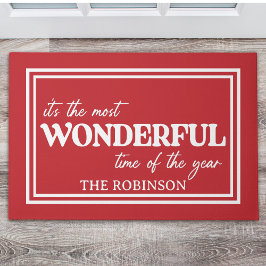 Christmas Wonderful time of the year Deurmat