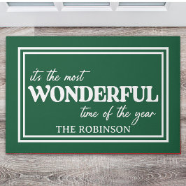 Christmas Wonderful time of the year Deurmat