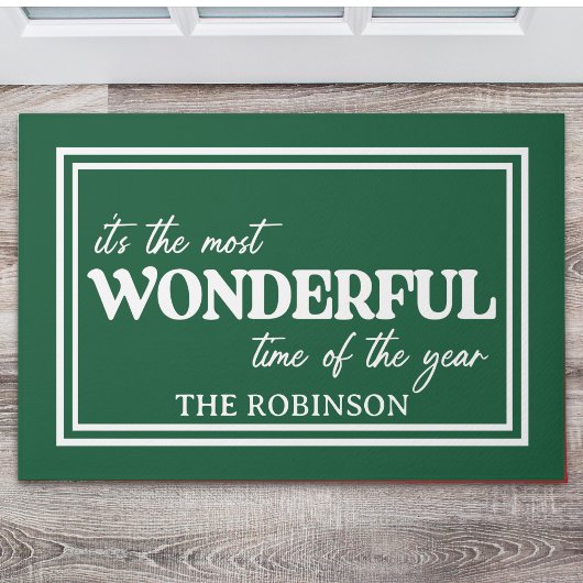 Christmas Wonderful time of the year Deurmat