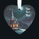 Christmas Wonderland Christmas Ornament<br><div class="desc">Breng de magie van de Noordpool dit vakantieseizoen bij u thuis met onze kerstversiering "Father Christmas and Reindeer Wonderland". Deze ornamenten, met een gedetailleerde kerstman die met zijn majestueuze rendier midden in een besneeuwd winterlandschap staat, zijn ideaal voor het creëren van een feestelijke en betoverende kerstboom. Elk stuk is minutieus...</div>