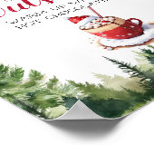 Christmas Woodland Animals Baby Het is koud buiten Poster (Hoek)