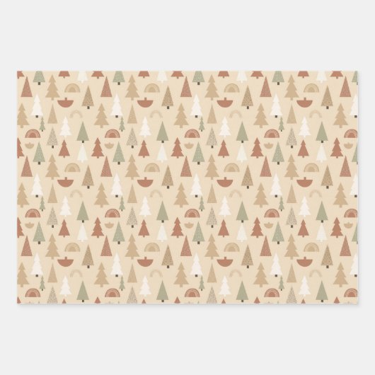 Christmas woodland animals wrapping paper  (Voorkant 2)