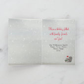 Christmas Woodland Forest Dieren Sneeuwwinter Scha Feestdagen Kaart (Binnen)