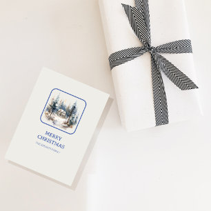 Christmas Woodland Minimalistische eenvoudige vaka Briefkaart