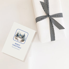 Christmas Woodland Minimalistische eenvoudige vaka Briefkaart