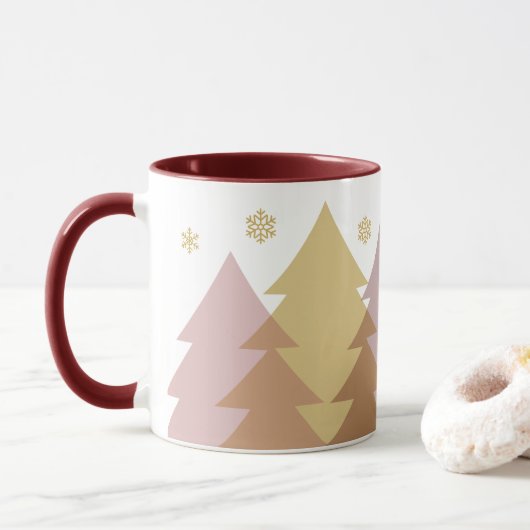Christmas Woodlands Coffee Mug Mok (Met donut)