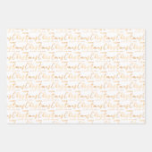 Christmas Word Art on Red, Black and White Inpakpapier Vel (Voorkant 3)