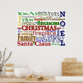 Christmas Word-Art Poster (Keuken)