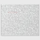 Christmas Word Search Wrapping Paper Cadeaupapier (Vlak)