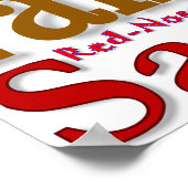 Christmas WordArt™-Poster Poster (Hoek)