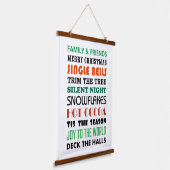 CHRISTMAS WORDS HANGEND WANDKLEED (Gebogen)
