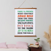 CHRISTMAS WORDS HANGEND WANDKLEED (Slaapkamer)