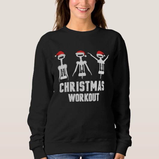 Christmas workout  wine trui (Voorkant)