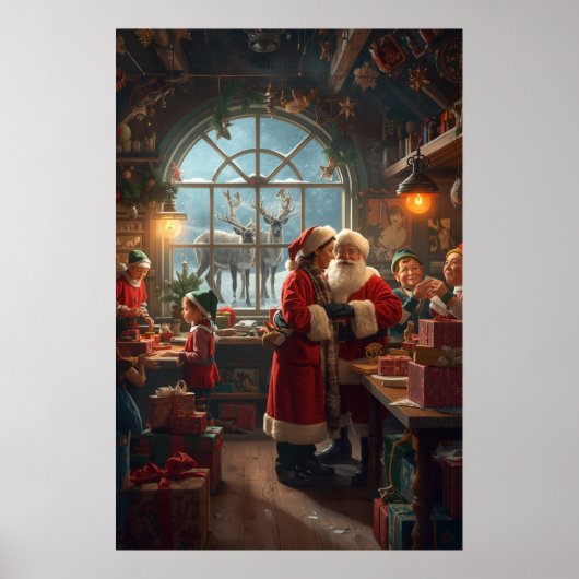 Christmas Workshop with Santa and Mrs Claus Poster (Voorkant)