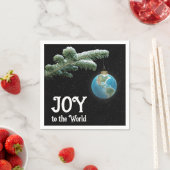 Christmas World Globe Ornament With Stars Servet (Insitu)