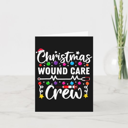 Christmas Wound Care Crew Nurse Xmas Nursing Rn Lp Kaart (Voorkant)