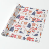 Christmas Wraping Paper Cadeaupapier (Uitgerold)
