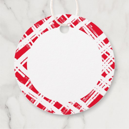 CHRISTMAS WRAPPING grappige mooie lijststempel roo Bedankjes Labels (Achterkant)