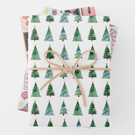 Christmas Wrapping Paper Bundle – Holiday winter  (In situ)