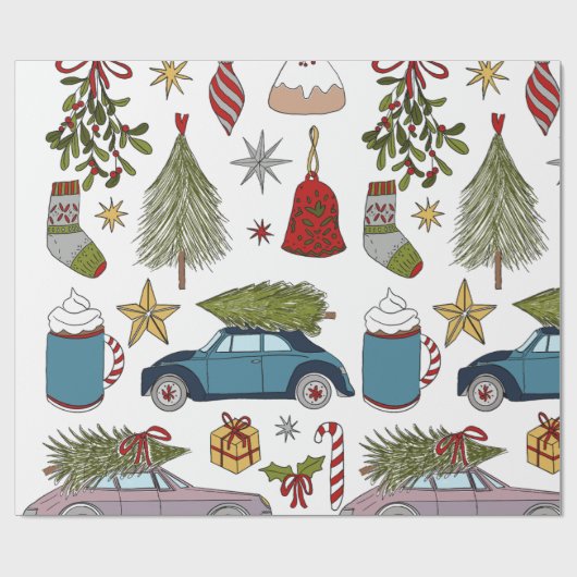 CHRISTMAS WRAPPING PAPER  CADEAUPAPIER (Vlak)
