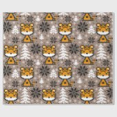 Christmas wrapping paper cadeaupapier (Vlak)