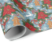 Christmas Wrapping Paper Festive Holiday Elegance  Cadeaupapier (Rol Hoek)