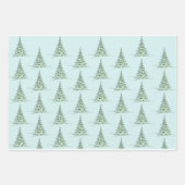 Christmas Wrapping Paper Flat Sheet Set of 3 (Voorkant 3)