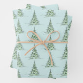 Christmas Wrapping Paper Flat Sheet Set of 3 (In situ)