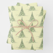 Christmas Wrapping Paper Flat Sheet Set of 3 (In situ)