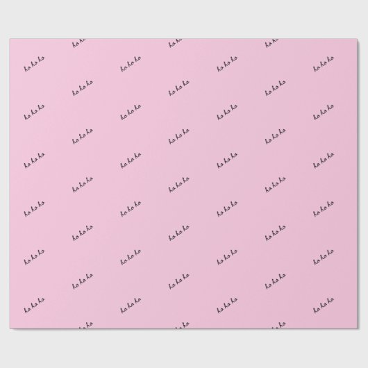 Christmas wrapping paper ho ho ho manly blue cadeaupapier (Vlak)