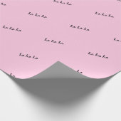 Christmas wrapping paper ho ho ho manly blue cadeaupapier (Hoek)