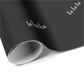 Christmas wrapping paper ho ho ho manly burgundy cadeaupapier (Rol Hoek)