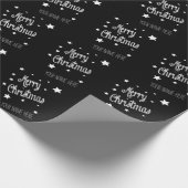 Christmas Wrapping Paper Personalize Name Cadeaupapier (Hoek)