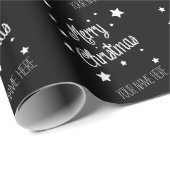 Christmas Wrapping Paper Personalize Name Cadeaupapier (Rol Hoek)