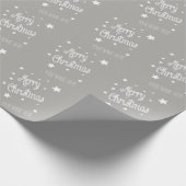 Christmas Wrapping Paper Personalize Name Cadeaupapier (Hoek)