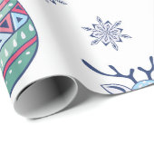 Christmas Wrapping Paper - Reindeer and Fir Trees Cadeaupapier (Rol Hoek)